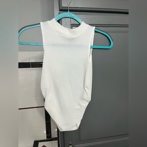 Waffle knit tank top